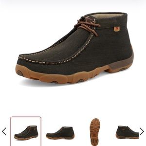 Twisted X The Original Chukka Driving Moc Shoes for Men Size:11M